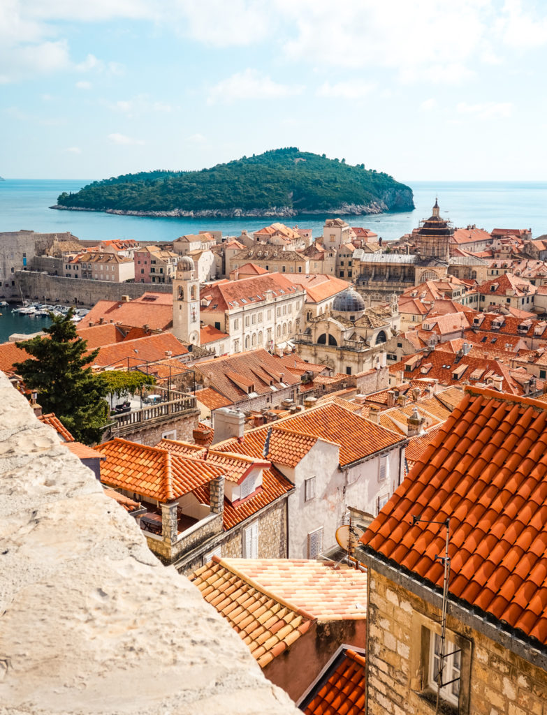 Walls of Dubrovnik view 