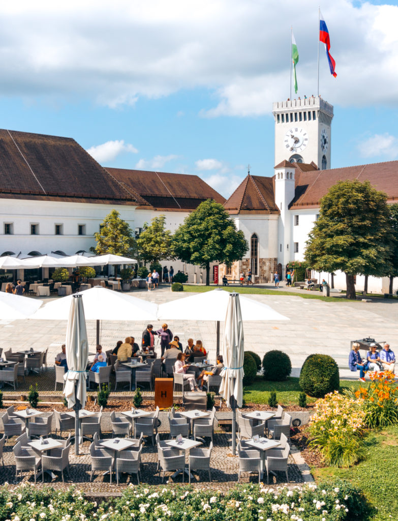 Ljubljana Castle courtyard, Slovenia